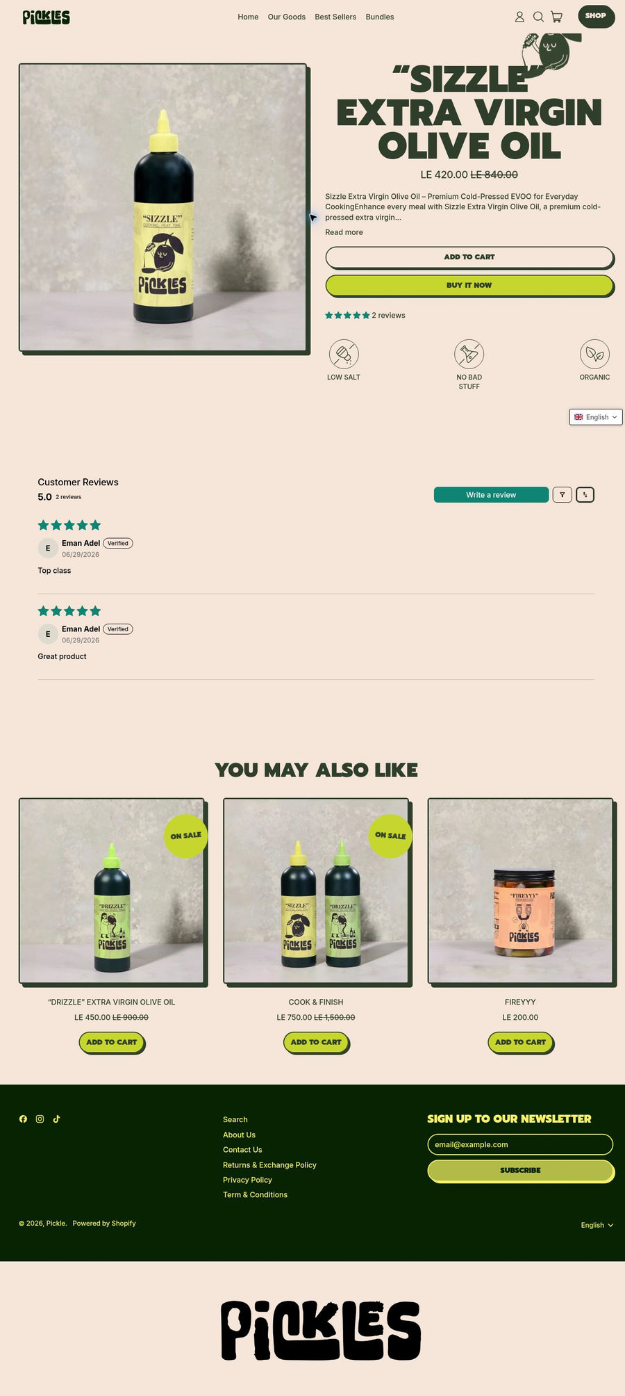Pickle mobile website designed by Brand Masters